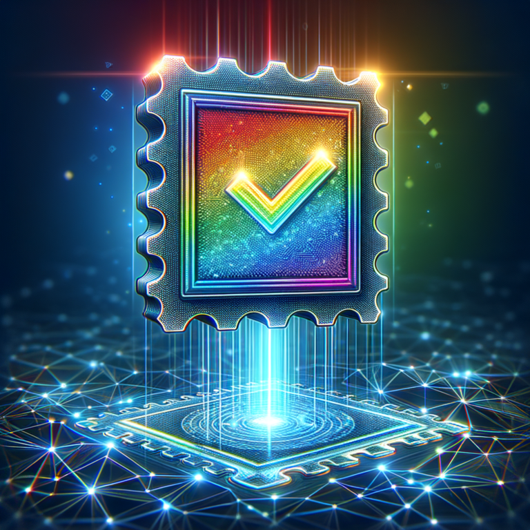 crypto stamp regenboog