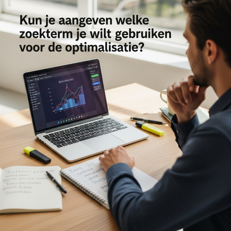 Kun je aangeven welke zoekterm je wilt gebruiken voor de optimalisatie?